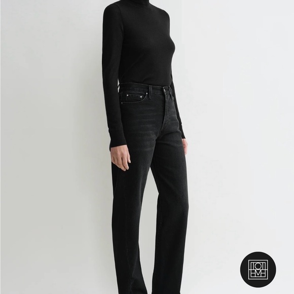 New TOTEME Classic Black women  Jeans - Picture 2 of 16
